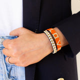 צמיד לבן זהב