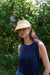 כובע קש מצחייה