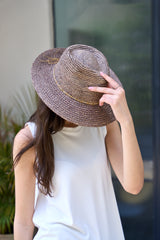 כובע קש חום